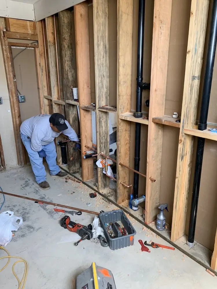 Commercial rough-in plumbing for Water Heater Replacement in Pleasant Hill